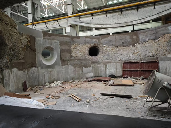 Construction of 25-Ton Secondary Aluminum Melting Furnace