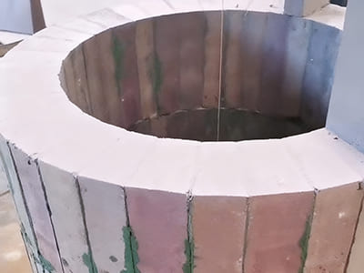 Кладка печи для производства сажи