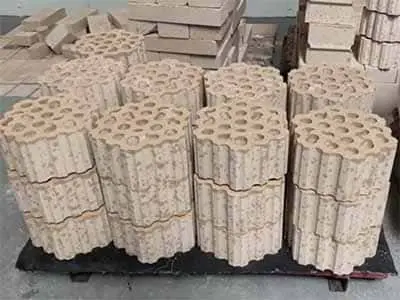 Динасовые шестигранные насадочные изделия с 19 отверстиями